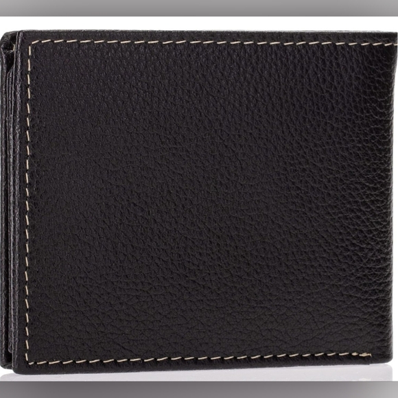 Timberland Men's Black Leather Wallet With Attached Flip Pocket And RFID NEW! - Picture 5 of 8
